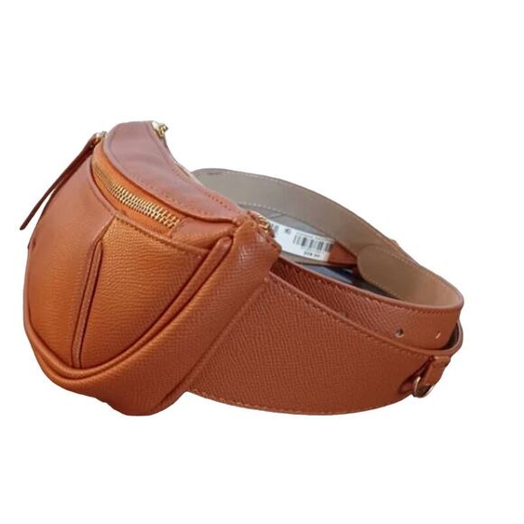 NWT INC International Concepts Pebbled Belt Bag Cognac - Picture 3 of 6